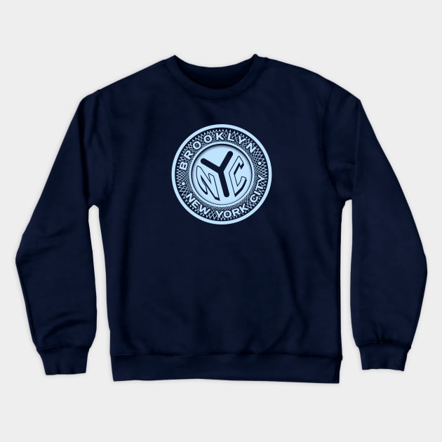 BROOKLYN TOKEN Crewneck Sweatshirt by LILNAYSHUNZ